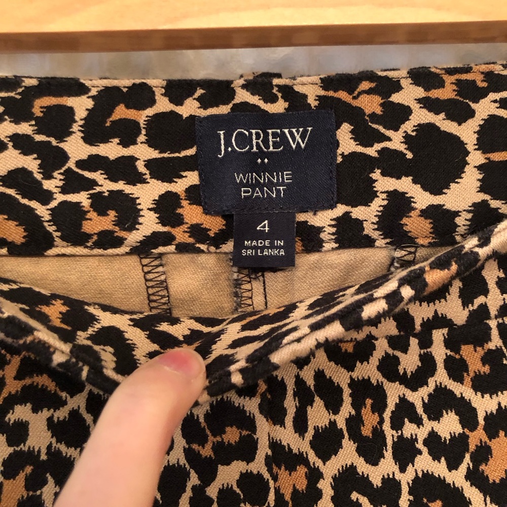 J.Crew leopard Winnie capri - Picture 2 of 4